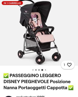 Passeggino leggero minnie