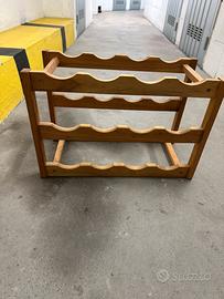 Portabottiglie in legno