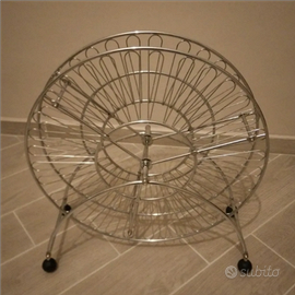 Porta Cd Ruota Panoramica Acciaio Design