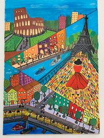 Quadro dipinto a mano