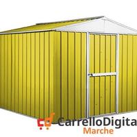 Box deposito porta attrezzi lamiera 276x260 giallo