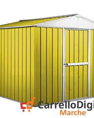 Box deposito porta attrezzi lamiera 276x260 giallo