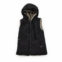 Gilet smanicato REVERSIBILE con cappuccio 