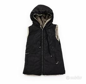 Gilet smanicato REVERSIBILE con cappuccio 