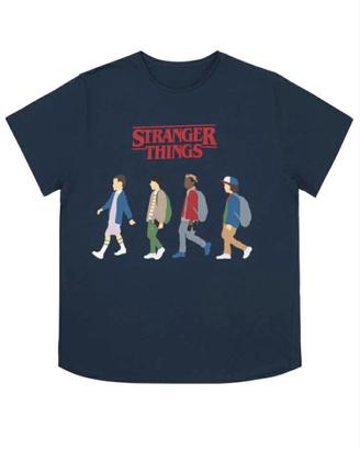 STRANGER THINGS T-shirt 100% cotone