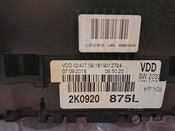 cruscotto vw caddy tgi