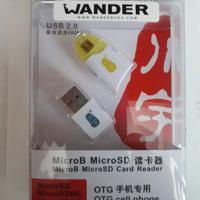 Lettore Micro B Micro SD OTG Nuovo
