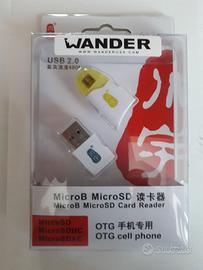 Lettore Micro B Micro SD OTG Nuovo