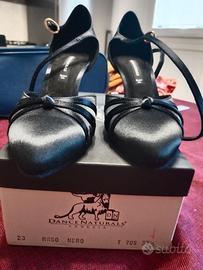 Scarpe ballo donna tg 37.5 tacco 7 suola bufalo