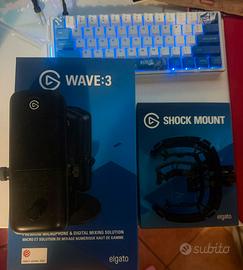Elgato Wave 3 + shock mount Elgato per asta