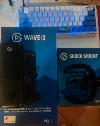 Elgato Wave 3 + shock mount Elgato per asta