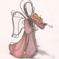 Angelo vetro Tiffany porta candela