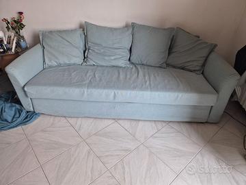 Divano letto Holmsund  Turchese 3 posti 5 cuscini