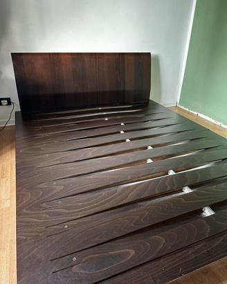 letto matrimoniale design in ebano