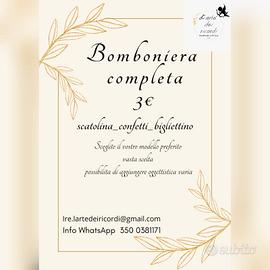 BOMBONIERE LAUREA  da 3€