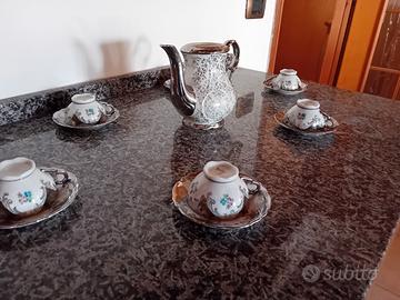 servizio da caffè vintage per 3 persone in ceramic