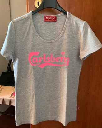 T-shirt Carlsberg taglia M donna LEGGERE
