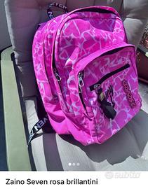 Zaino Seven rosa con brillantini