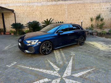 Audi A3 Sportback blue navarra