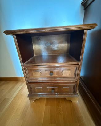 Comodino singolo in legno