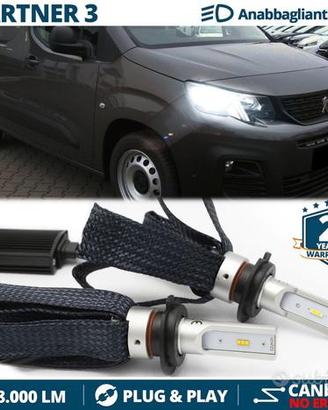 Kit Full LED H7 Peugeot Partner 3 Luci 8000L 6500K