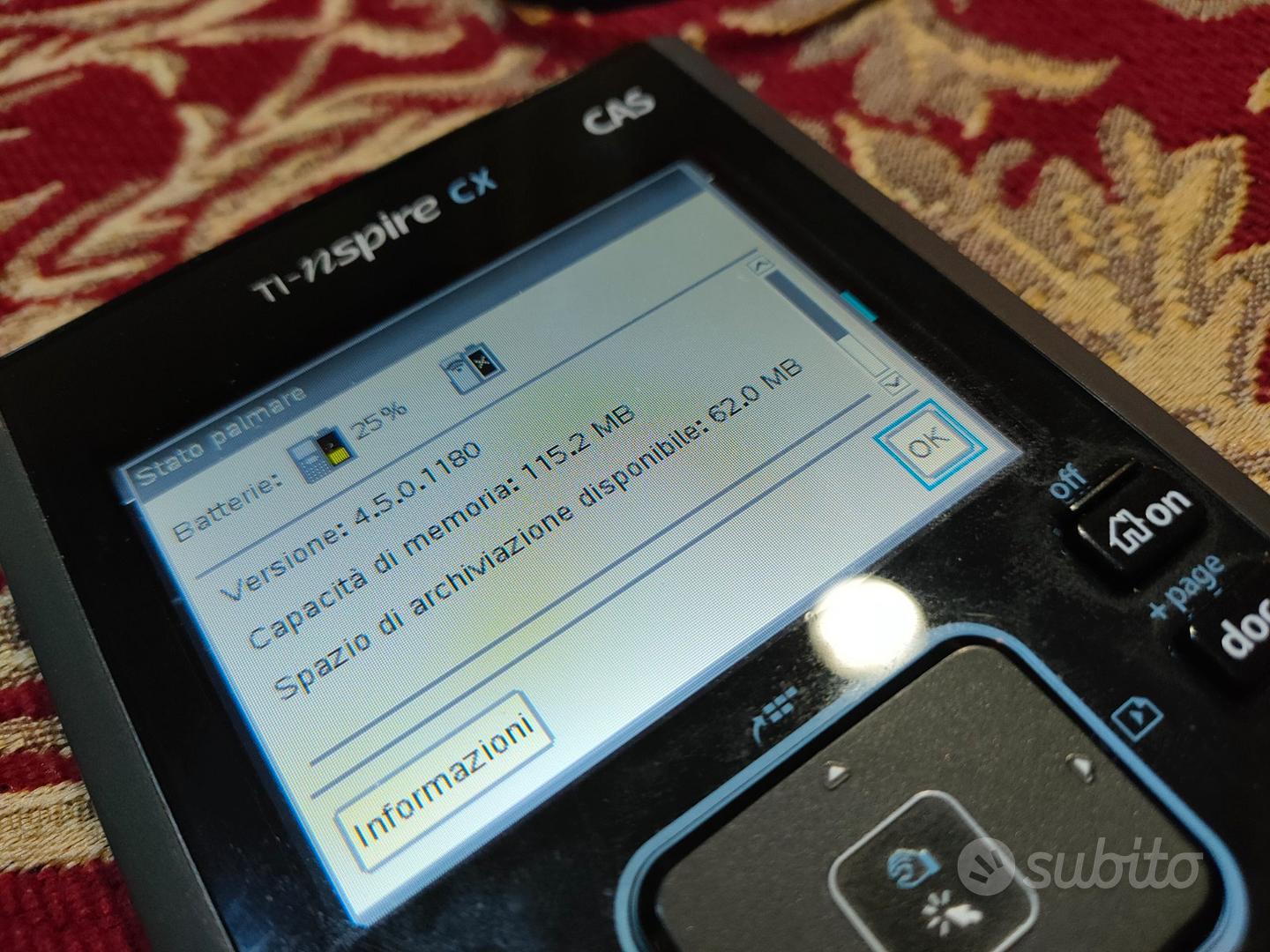 Calcolatrice programmabile TI-nspire cx CAS - Informatica In vendita a  Cosenza