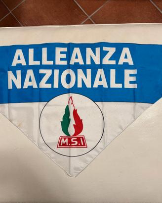 Alleanza Nazionale fazzoletto cappellino bandiera
