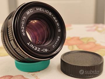 HELIOS 44M-5 58mm f2 obiettivo ZENIT lens URSS M42