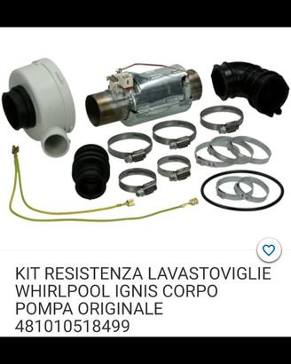 Kit ricambi lavastoviglie Whirlpool/Ignis 
