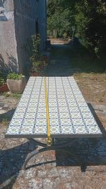 tavolo e sedie in ferro battuto 