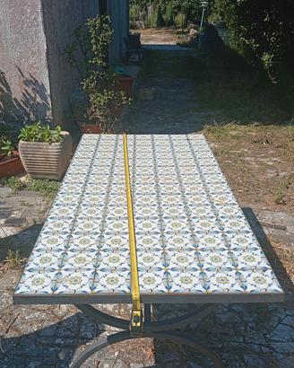 tavolo e sedie in ferro battuto 