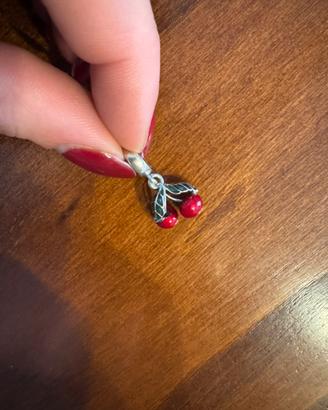Charm pendente pandora ciliegie