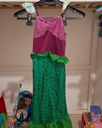 vestito carnevale sirenetta 