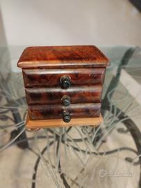 Portagioie in legno di radica e tuya