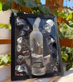 Quadro Grey Goose 3D artigianale in resina