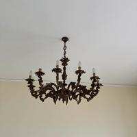 Lampadario in ottone