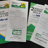 rally anni 70/80 programma elenco 