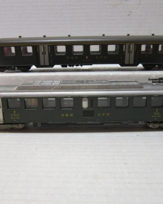 LIMA SBB LOCO RBE 4/4  + LILIPUT CARROZZA 1 CL