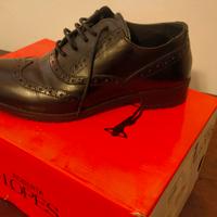 Scarpe stringate francesine nere