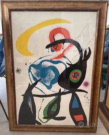 Litografia di Joan Miro non firmata