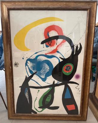 Litografia di Joan Miro non firmata
