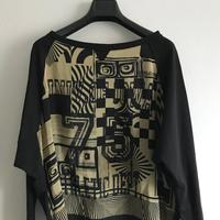 Maximaglia 8PM nera stampata t. M