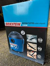 Aspiratutto solidi liquidi BRIKSTEIN 1200w  NUOVO