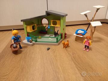 playmobil casetta gatti 