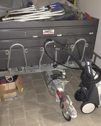 Carrello Pedretti per moto e cassone per kart/quad