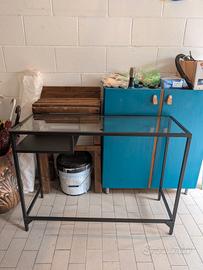 Tavolino vetro e metallo Vittsjö Ikea 