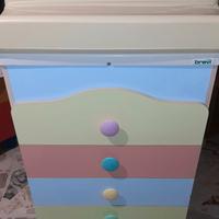 NUOVISSIMO fasciatoio con bagnetto e cassettiera 