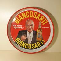 Vassoio Biancosarti Telly Savalas - Latta Anni 70