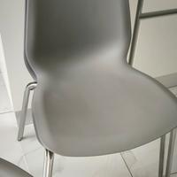 Set 4 sedie grigio chiaro 