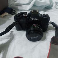 Fotocamera relfex manuale con accessori